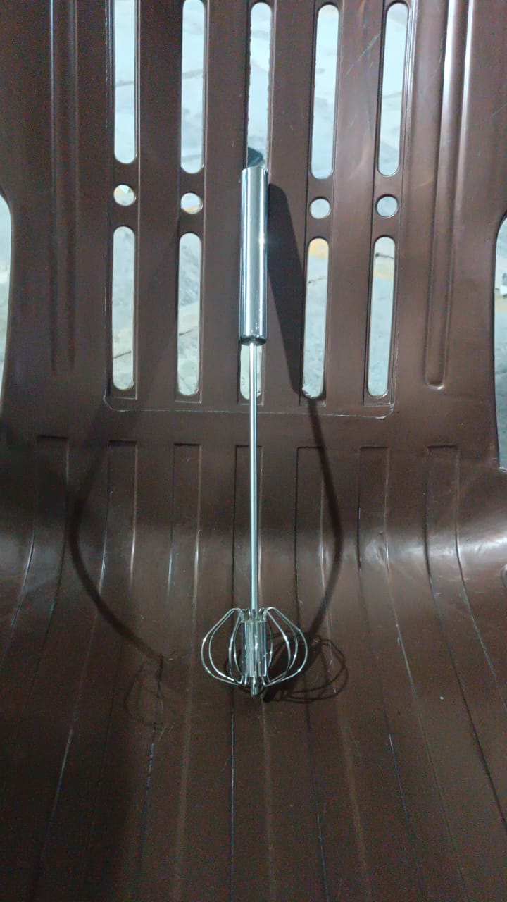 Big Stainless Steel Egg Whisk, Hand Push Rotary Whisk Blender (1 Pc / 35 Cm) Big Stainless Steel Egg Whisk, Hand Push Rotary Whisk Blender (1 Pc / 35 Cm)
